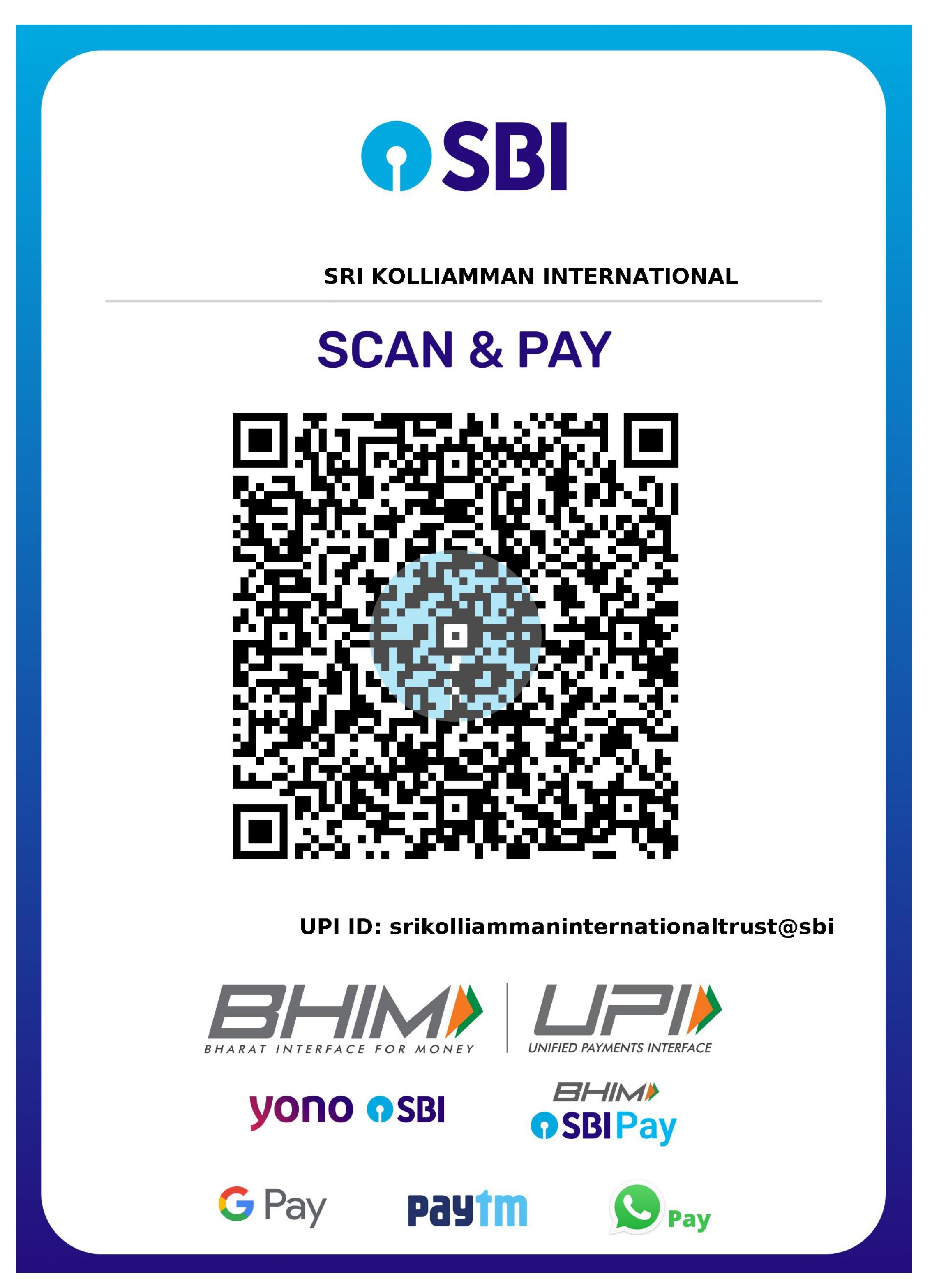 UPI QR Code for Donation